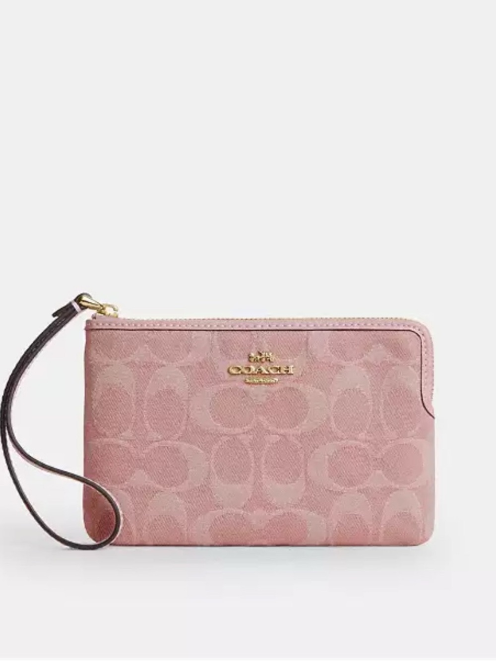 🌸🌸 Coach Corner Zip Wristlet
In Signature Denim